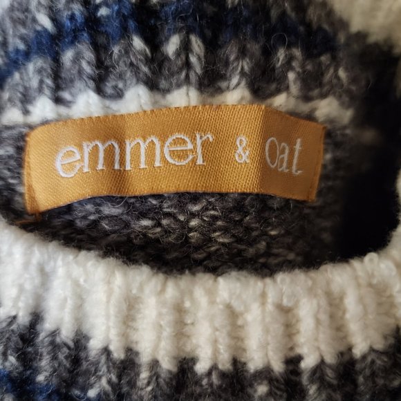 EMMER & OAT ( S ) Wool Cotton Knit Sweater - Picture 5 of 8
